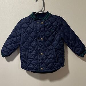 Ralph Lauren Navy Quilted Kids Jacket